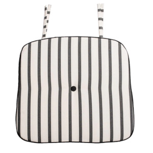 Alfresco outdoor Monaco striped chair cushion 44cm