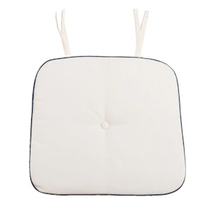 Alfresco outdoor chair cushion white 44cm