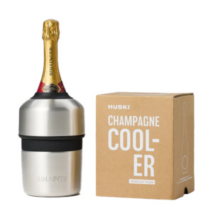 Huski champagne cooler brushed stainless