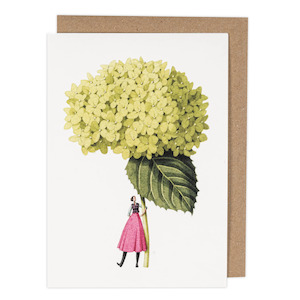 Gift: Anabelle hydrangea illustration card