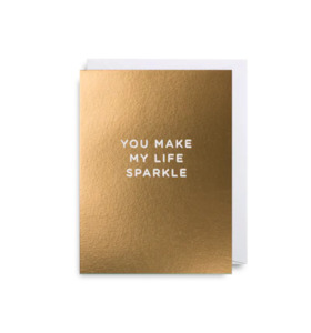 Make life sparkle mini card