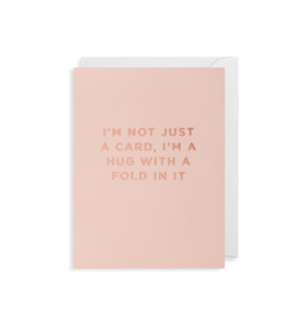 Hug with a fold mini card