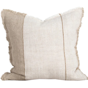 Frankton linen cushion cover sand 50cm