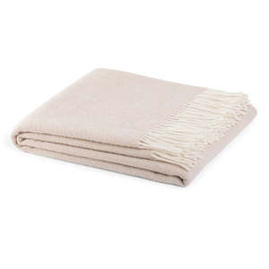 Gift: Hahei NZ lambswool blanket oatmeal 150 x 183cm