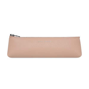 Gift: Status Anxiety small leather makeup  case pink