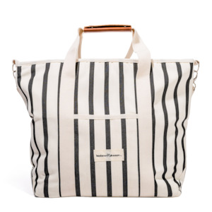 Cooler tote bag black stripes 42 litres