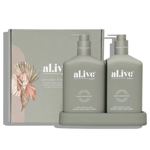 Gift: Al.ive wash + lotion duo green pepper & lotus 500ml