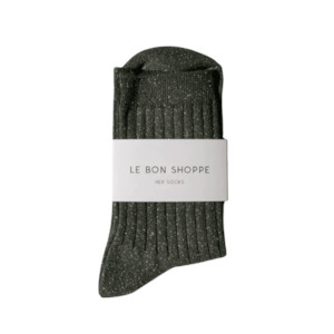 Le Bon Shoppe her socks pine glitter