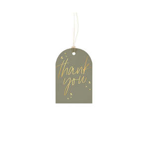 Elm Paper thank you gift tag