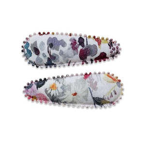 Liberty Fabric Hair Clips Stella