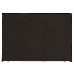 Slip cover linen headboard carbon