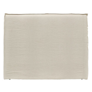 Slip cover linen headboard oatmeal