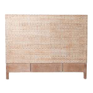 Gift: Rattan bedhead whitewash finish