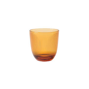 Rib tumbler amber