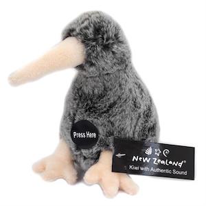 NZ Kiwi Soft Toy With Sound 15cm