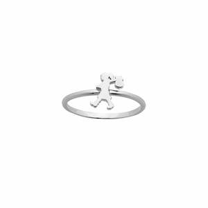 Karen Walker Mini Runaway Girl Ring Silver