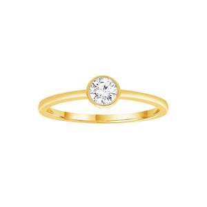 Bezel Set Lab-Grown Diamond Solitaire