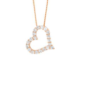 Ellani Rose Open Heart Pendant