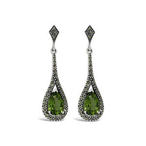 Esse Peridot Teardrop Earrings