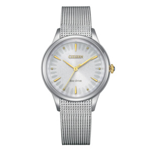 Ladies Eco-Drive Silver Mesh Bracelet Watch