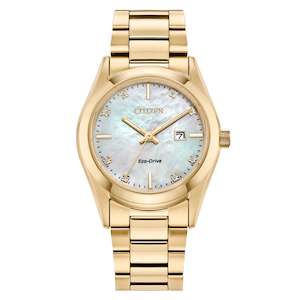 Citizen Eco-Drive Ladies Gold Watch with Diamonds