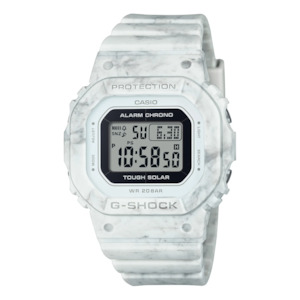 Jewellery: G-Shock Midi Solar Digital White Marble Watch