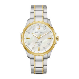 Jewellery: Ladies Bulova Marine Star Bitone Watch