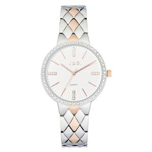 JAG 'Balmoral' Ladies Silver & Rose Gold Watch