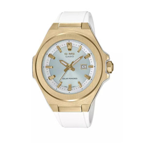 Jewellery: Casio Baby-G White With Gold Analogue