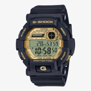 Jewellery: G-Shock Black & Gold Digital Watch