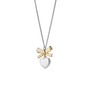 Karen Walker Mini Superlove Necklace Silver/Gold