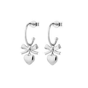 Karen Walker Mini Superlove Hoops Silver