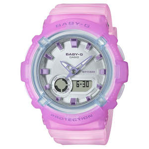 Jewellery: Casio Baby-G Pink Transparent Ana-Digi Watch