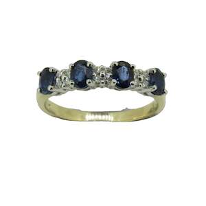 Jewellery: Sapphire and Diamond Eternity Ring