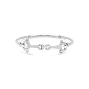 Silver Snaffle Bangle Small