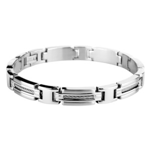 Rochet Men's Steel Linked Bracelet