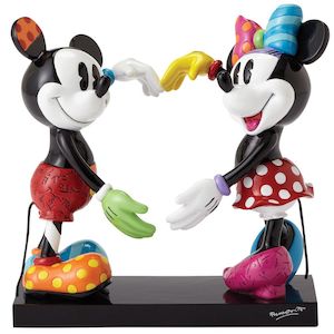 Jewellery: Disney By Britto Minne & Mickey Mouse Figurine