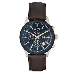 Jewellery: JAG 'Jamieson' Gents Watch with Brown Leather Band