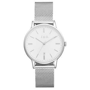 JAG 'Lawrence' Ladies Silver Mesh Strap Watch