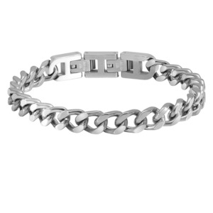 Jewellery: Rochet Mens Polished Steel Bracelet