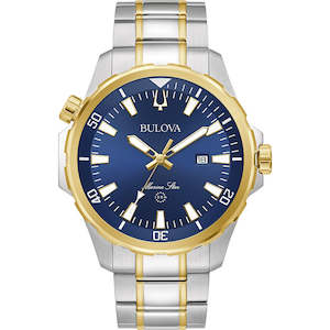 Jewellery: Bulova Gents Marine Star Two-Tone Watch