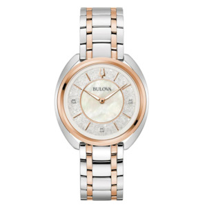 Ladies Two-Tone Diamond Bulova Watch