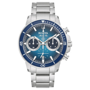 Bulova Gents Steel Marine Star Watch