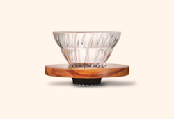 Coffee shop: Hario V60 Glass Dripper 02 - Olive Wood