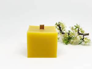 Pure Beeswax Candle - Large Square Block