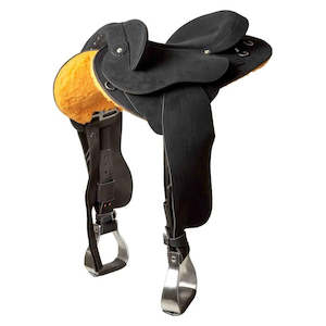 Western Stock: Syd Hill Premium Half Breed Saddle - Synthetic - SHX Adjustable Tree