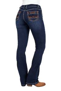 Jeans: Pure Western Womens Ola Relaxed Rider Jean - 36" Leg