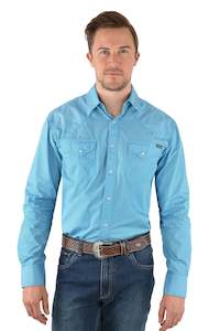 Pure Western Roy Print Western Long Sleeve Shirt - Mens