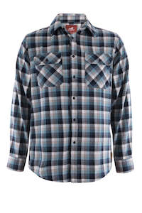 Shirts: Dux-Bak Thomson Thermal Check 2-Pocket Long Sleeve Shirt