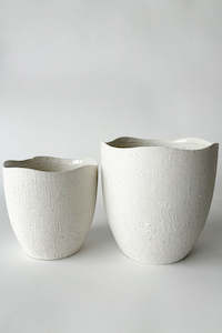 Rhea Textured Ceramic Planter (unit 4 + 8)